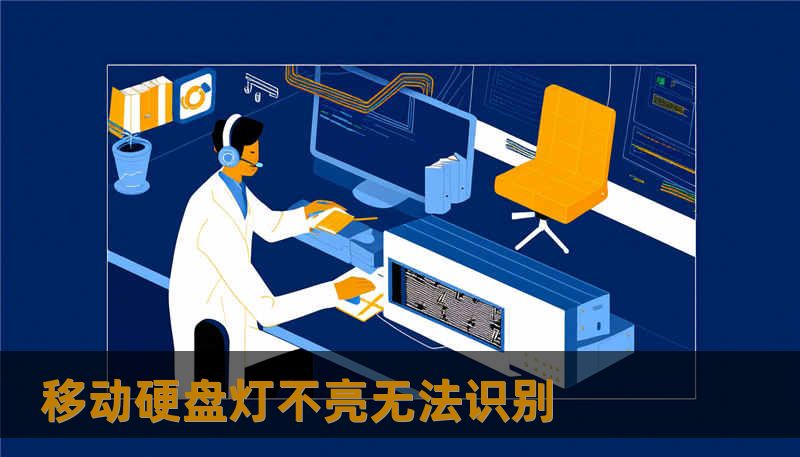 移动硬盘灯不亮无法识别