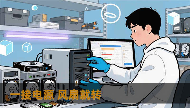 一接电源 风扇就转