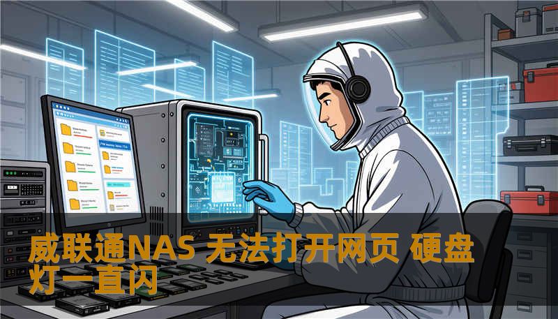 威联通NAS 无法打开网页 硬盘灯一直闪