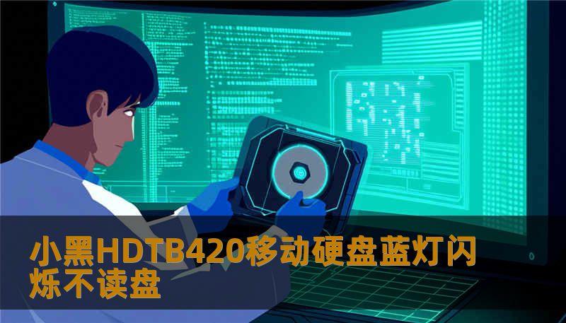 小黑HDTB420移动硬盘蓝灯闪烁不读盘