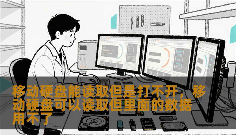 移动硬盘能读取但是打不开，移动硬盘可以读取但里面的数据用不了