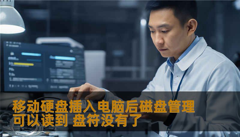 移动硬盘插入电脑后磁盘管理可以读到 盘符没有了