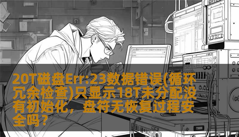 20T磁盘Err:23数据错误(循环冗余检查)只显示18T未分配没有初始化，盘符无恢复过程安全吗？