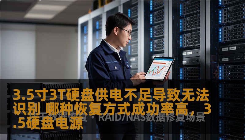 3.5寸3T硬盘供电不足导致无法识别 哪种恢复方式成功率高，3.5硬盘电源