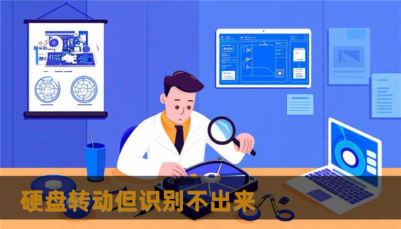 硬盘转动但识别不出来