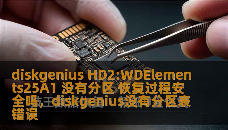 diskgenius HD2:WDElements25A1 没有分区 恢复过程安全吗，diskgenius没有分区表错误