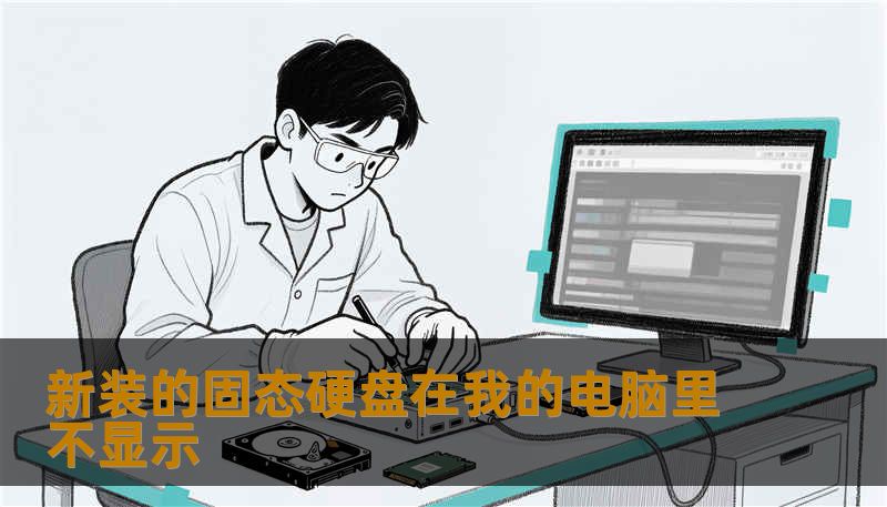 新装的固态硬盘在我的电脑里不显示