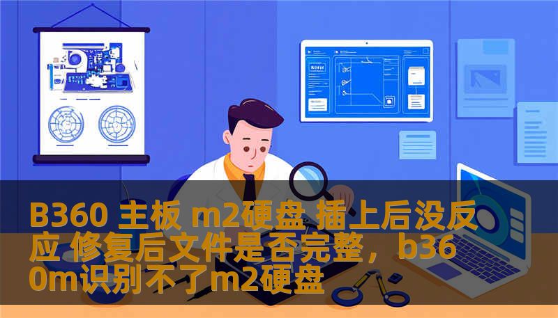 B360 主板 m2硬盘 插上后没反应 修复后文件是否完整，b360m识别不了m2硬盘