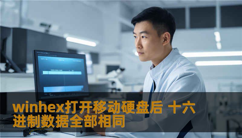 winhex打开移动硬盘后 十六进制数据全部相同