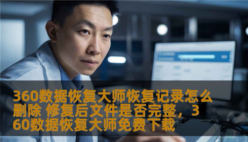 360数据恢复大师恢复记录怎么删除 修复后文件是否完整，360数据恢复大师免费下载