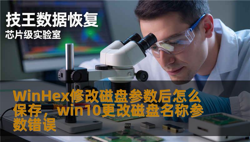 WinHex修改磁盘参数后怎么保存，win10更改磁盘名称参数错误