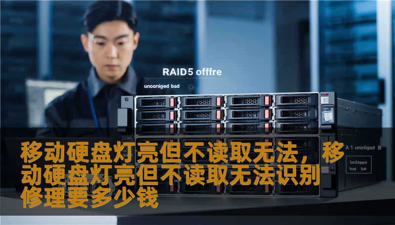 移动硬盘灯亮但不读取无法，移动硬盘灯亮但不读取无法识别修理要多少钱