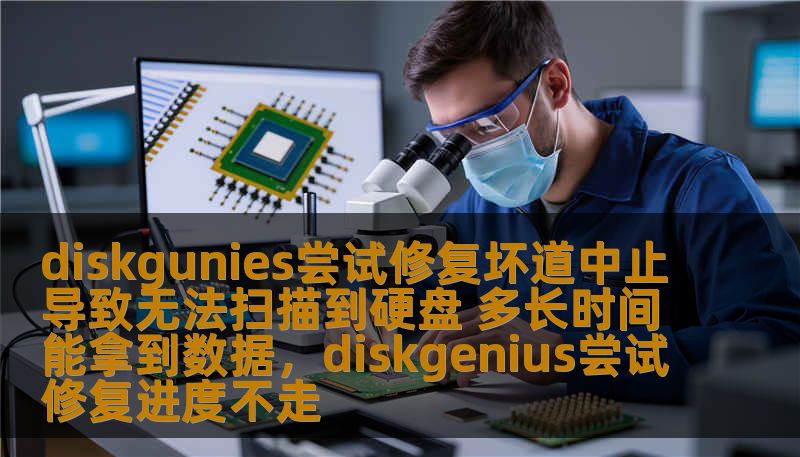 diskgunies尝试修复坏道中止导致无法扫描到硬盘 多长时间能拿到数据，diskgenius尝试修复进度不走