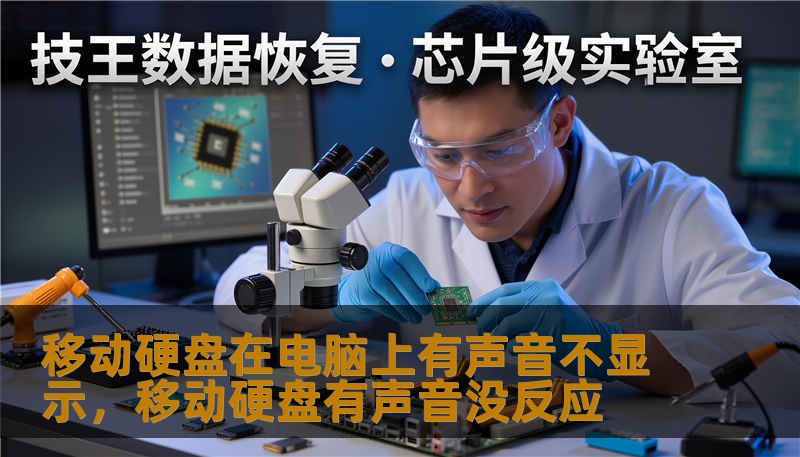 移动硬盘在电脑上有声音不显示，移动硬盘有声音没反应