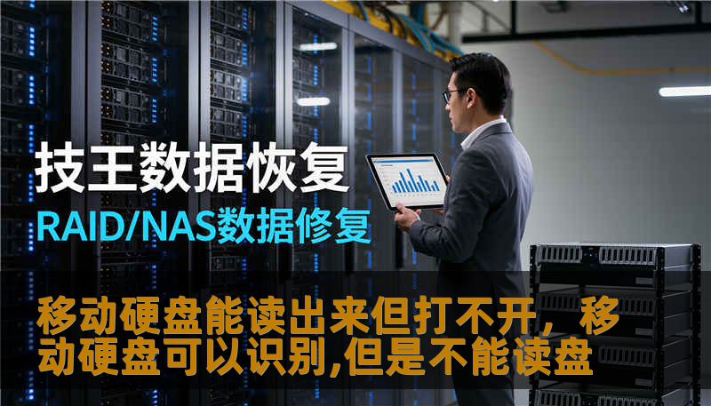 移动硬盘能读出来但打不开，移动硬盘可以识别,但是不能读盘