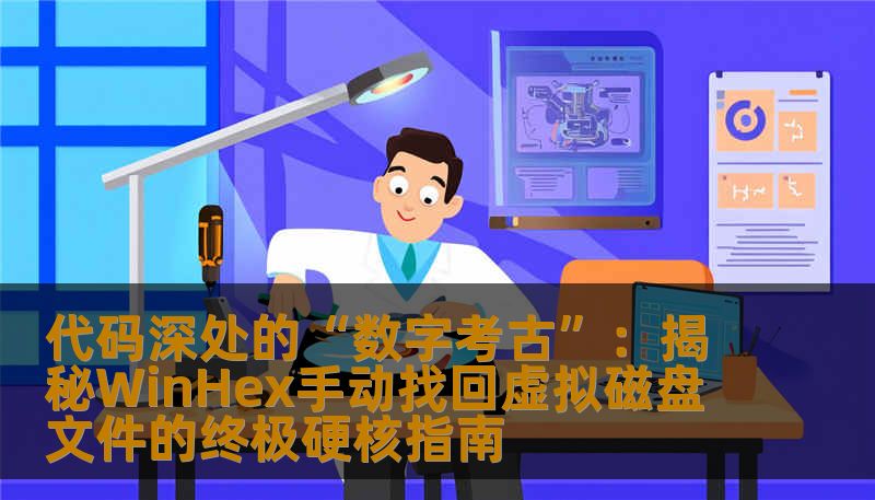 代码深处的“数字考古”：揭秘WinHex手动找回虚拟磁盘文件的终极硬核指南