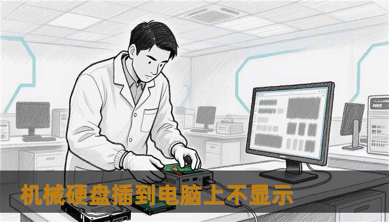 机械硬盘插到电脑上不显示