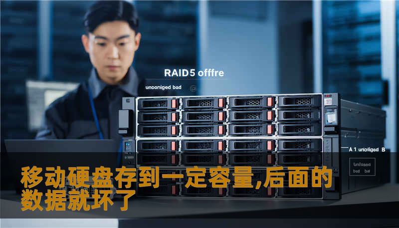 移动硬盘存到一定容量,后面的数据就坏了