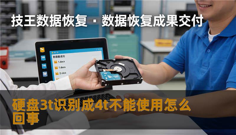 硬盘3t识别成4t不能使用怎么回事