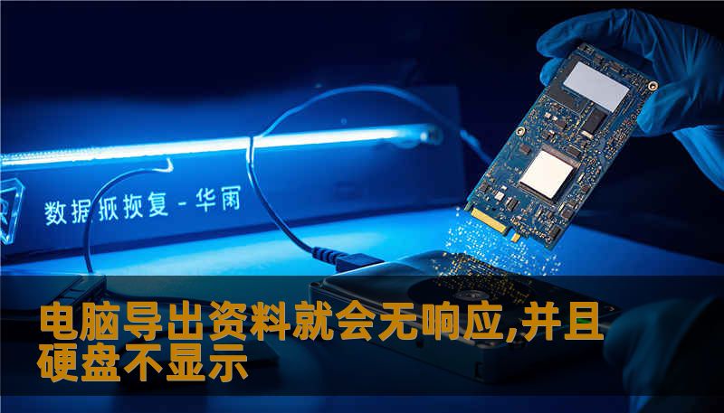 电脑导出资料就会无响应,并且硬盘不显示