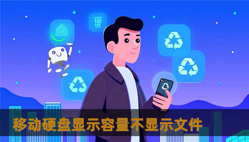 移动硬盘显示容量不显示文件