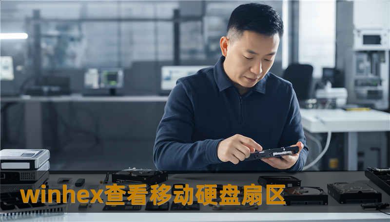 winhex查看移动硬盘扇区