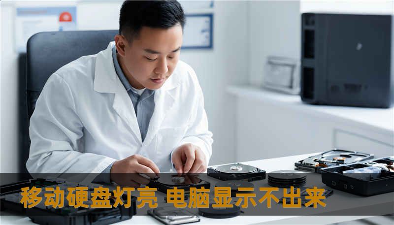 移动硬盘灯亮 电脑显示不出来