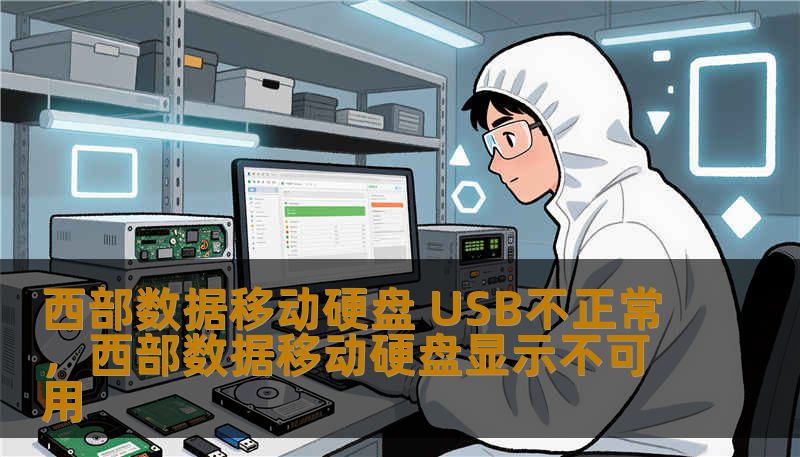 西部数据移动硬盘 USB不正常，西部数据移动硬盘显示不可用