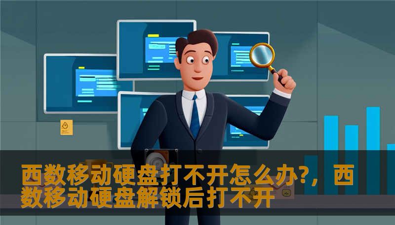 西数移动硬盘打不开怎么办?，西数移动硬盘解锁后打不开