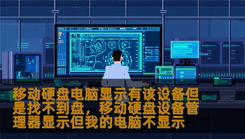 移动硬盘电脑显示有该设备但是找不到盘，移动硬盘设备管理器显示但我的电脑不显示