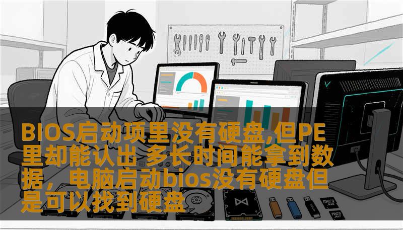 BIOS启动项里没有硬盘,但PE里却能认出 多长时间能拿到数据，电脑启动bios没有硬盘但是可以找到硬盘