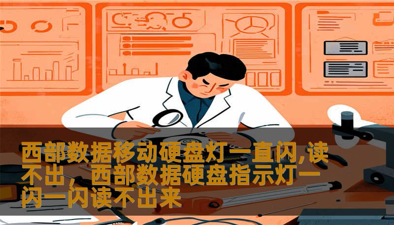 西部数据移动硬盘灯一直闪,读不出，西部数据硬盘指示灯一闪一闪读不出来
