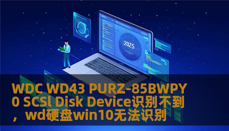 WDC WD43 PURZ-85BWPY0 SCSl Disk Device识别不到，wd硬盘win10无法识别