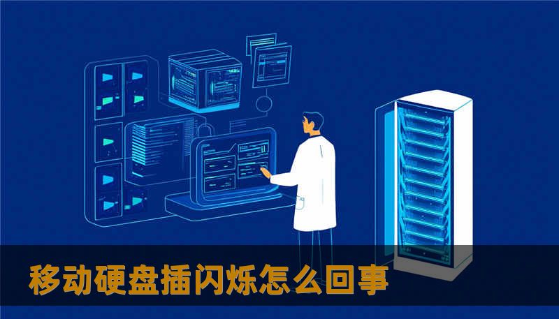 移动硬盘插闪烁怎么回事