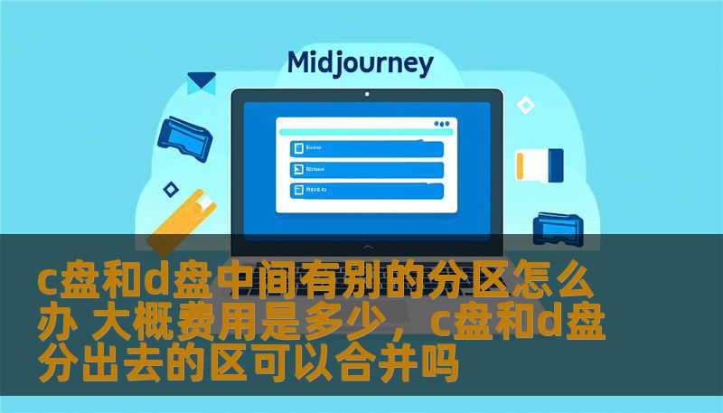 c盘和d盘中间有别的分区怎么办 大概费用是多少，c盘和d盘分出去的区可以合并吗