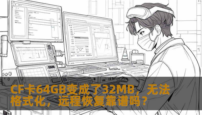 本文详细探讨了CF卡64GB变成32MB的原因及无法格式化的解决方法，重点分析了远程数据恢复的可行性和注意事项，帮助用户解决数据丢失和卡片问题。