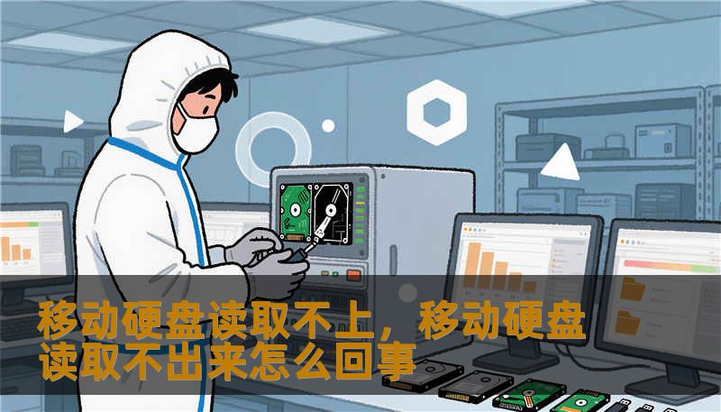 移动硬盘读取不上，移动硬盘读取不出来怎么回事                    小标题一：移动硬盘读取不上，很多人第一反应是“完了”你插上移动硬盘，系统没有任何反应，或者提示“无法识别设备”“需要格式化才能使用”，重要文件像凭空消失，这种感觉让人心脏狂跳。先别着急拔线，也别随便格式化。先冷静判断：是电脑问题、数据线问题还是硬盘本身出状况？很多能在家里自行排查的小方法，可以节省不必要的损失。