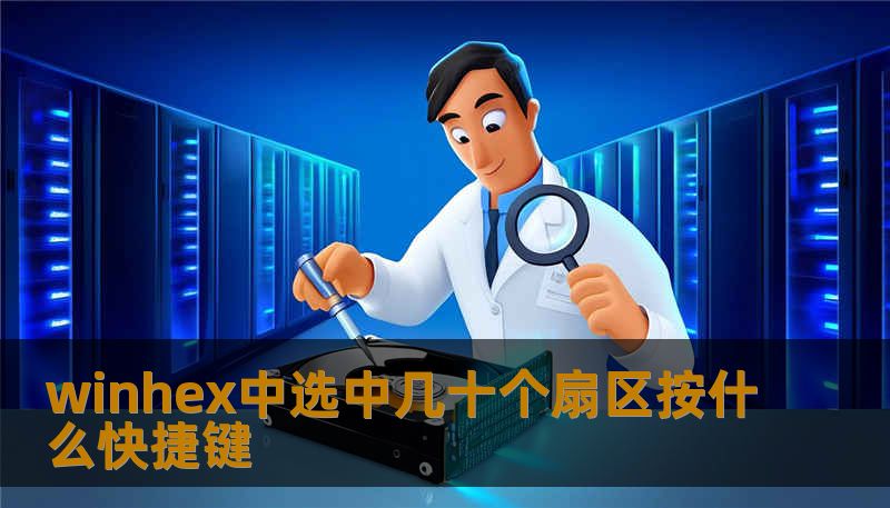 winhex中选中几十个扇区按什么快捷键 winhex中选中几十个扇区按什么快捷键