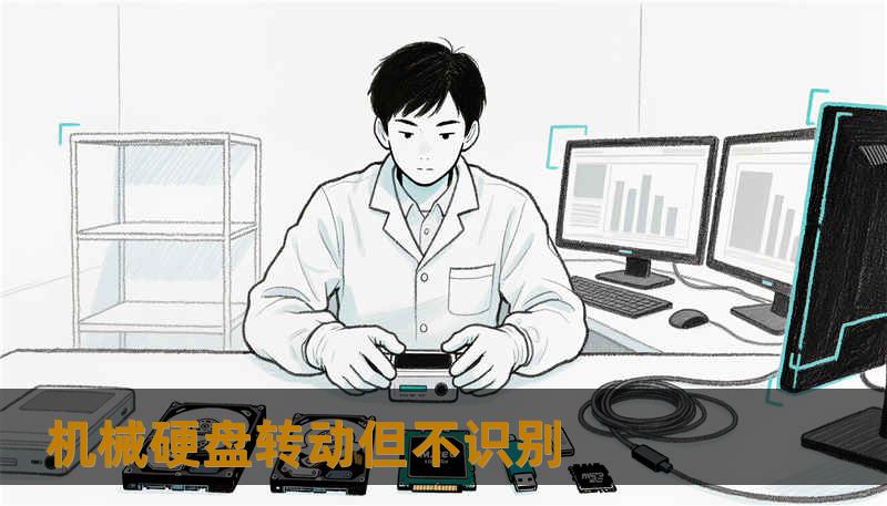 机械硬盘转动但不识别