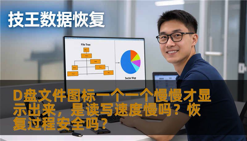 D盘文件图标一个一个慢慢才显示出来，是读写速度慢吗？恢复过程安全吗？