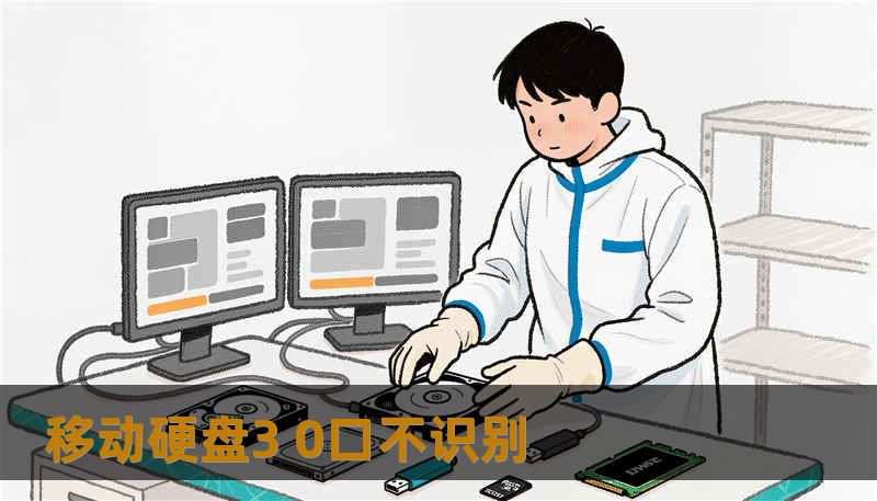 移动硬盘3 0口不识别