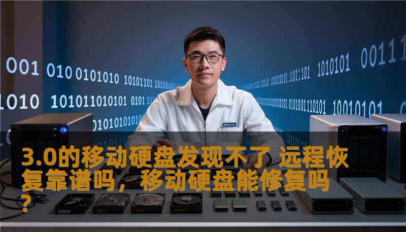3.0的移动硬盘发现不了 远程恢复靠谱吗，移动硬盘能修复吗?