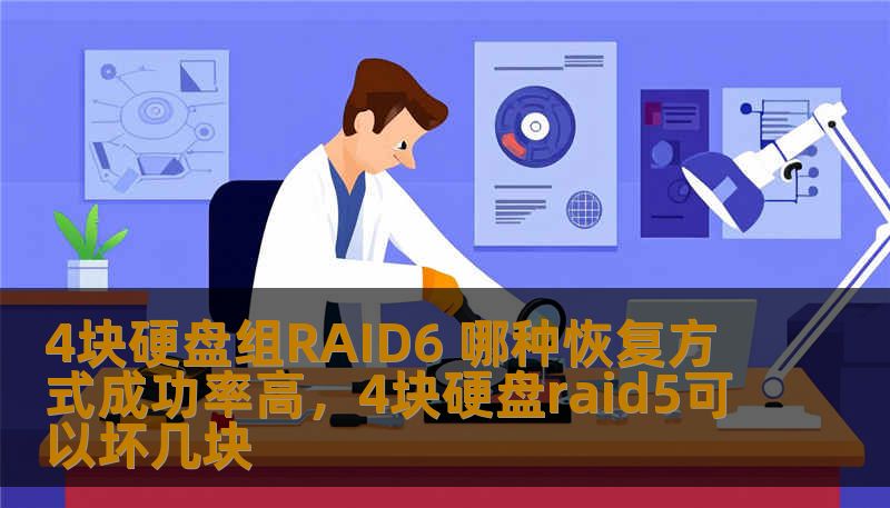 4块硬盘组RAID6 哪种恢复方式成功率高，4块硬盘raid5可以坏几块