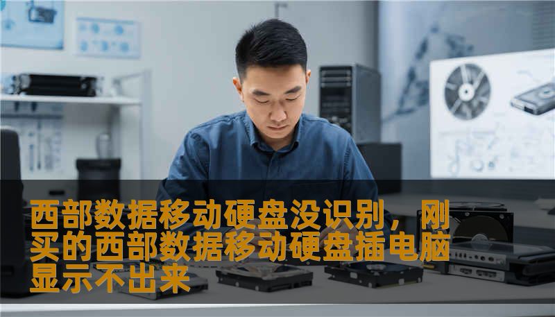 西部数据移动硬盘没识别，刚买的西部数据移动硬盘插电脑显示不出来