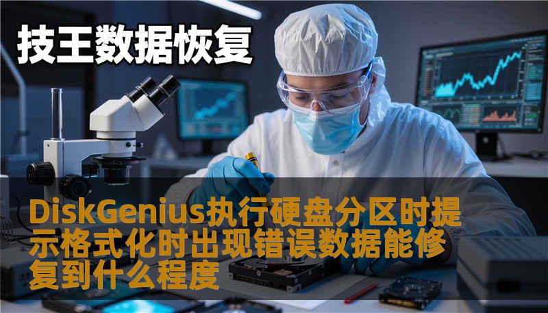 DiskGenius执行硬盘分区时提示格式化时出现错误数据能修复到什么程度