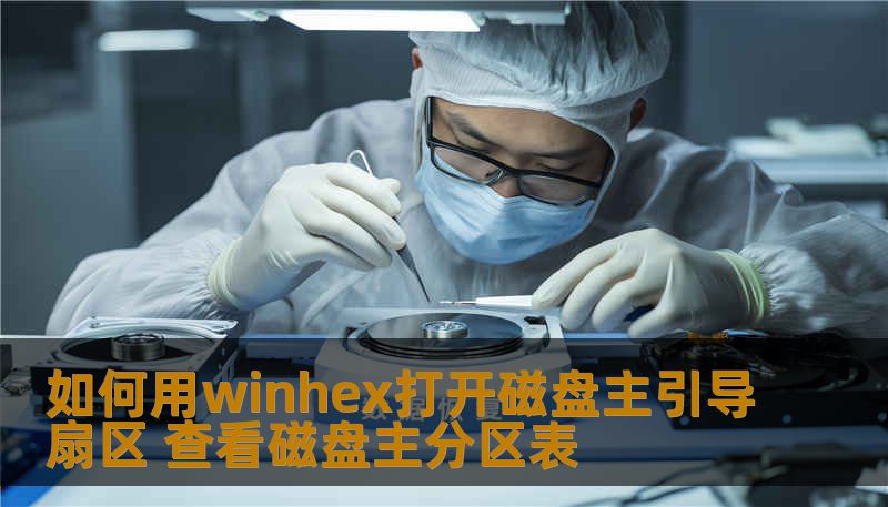如何用winhex打开磁盘主引导扇区 查看磁盘主分区表