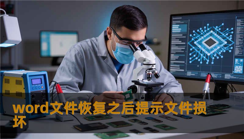 word文件恢复之后提示文件损坏