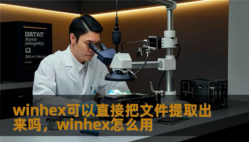 winhex可以直接把文件提取出来吗，winhex怎么用