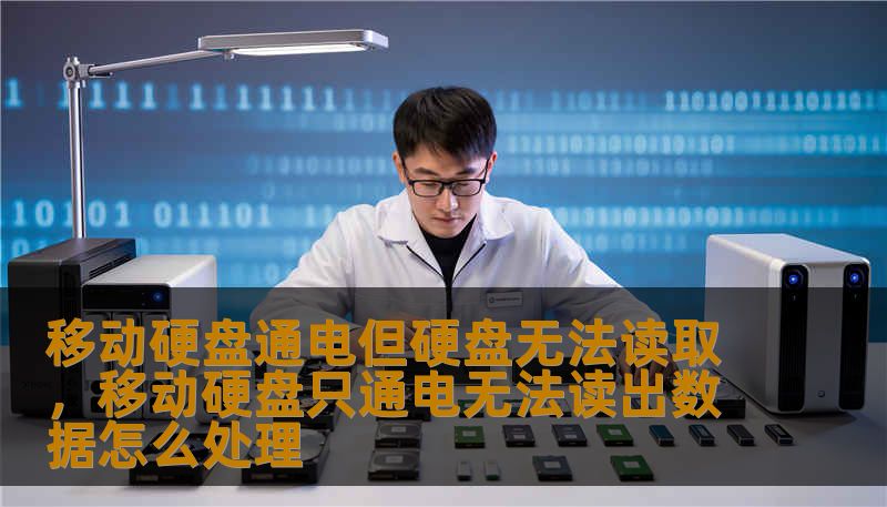 移动硬盘通电但硬盘无法读取，移动硬盘只通电无法读出数据怎么处理