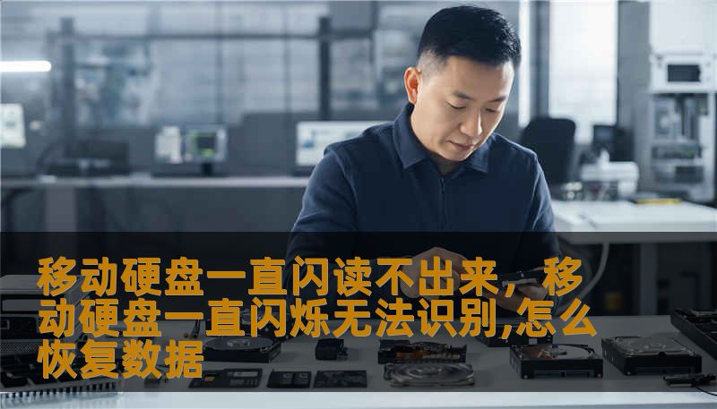 移动硬盘一直闪读不出来，移动硬盘一直闪烁无法识别,怎么恢复数据